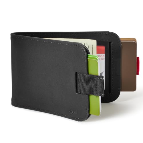 Image of Distil Union Wally Bifold 5.0 RFID Wallet with ID Window - Slim Bifold Wallet for Men with Money Clip, VentureTek - Minimalist RFID Card Holder - Holds 14 Cards & 30 Bills - Black