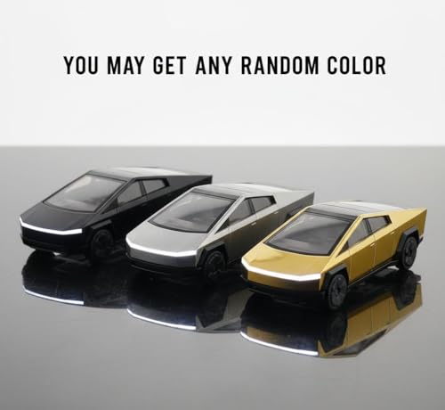 Image of Metal car Toy for Kids| Light & Sound| Pullback & go| Openable Doors- Birthday Gift for Kids |Random Color| (|TeslaCyberTruck|)