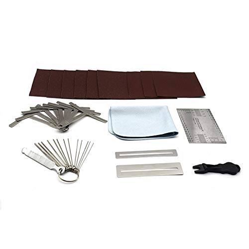 Set of 36 Premium Luthier Tools for Guitar Bass Setup Kit Includes String