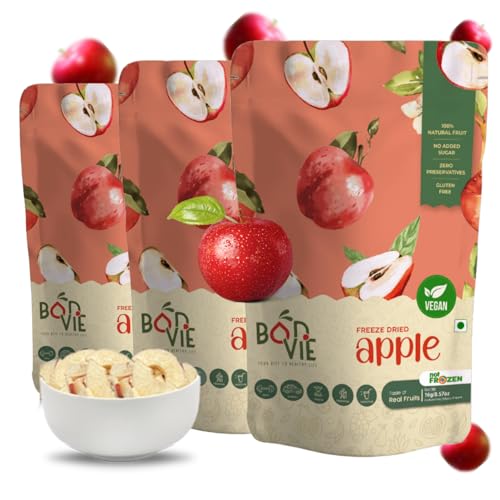 Bonvie Freeze-Dried Apple Chips - 100% Natural, Sugar-Free, Glute...