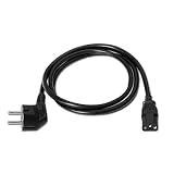 Nanocable 10.22.0105 - kabel sieciowy do CPU, CEE7/M-C13/H, 100% miedź AWG18, czarny, 5,0 mts