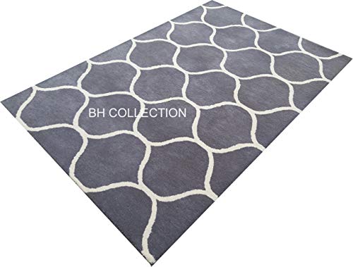 Image of Classical Look Plain Handmade Big Carpet with Super Soft & Pure Woolen Carpet for Your BEDROOMS & Living Room with 1 INCH Pile Height 12.0 X 15.0 FEET (360x450 cm) Multi