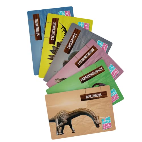 Dino Hatch Bath Bombs For Kids With Surprise Dino Capsule Inside - Dinosaur In Each Fizzy - With Learning Cards - Kids Bath Bombs & Toys Inside For Girls & Boys #TOP4