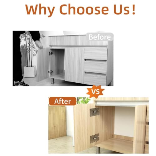 Image of Cabinet Hinge Repair Plate Kit with Mounting Screws, Stainless Steel Furniture Hinge Reinforcement Board for Kitchen Cabinet, Cupboard, Wardrobe, Closet and Wooden Door Repair