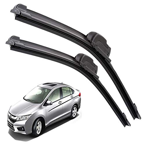 Image of Euro Care Windshield Car Wiper Blades Compatibility With City i-Dtec (Model : 2014-2017) - Set of 2Pc (D-24,P-14)