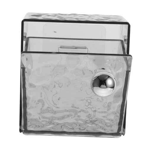 WRITWAA Organizer Da Parete Multifunzionale Per Dischetti Di Cotone e Rossetti Coperchio Fliptop Antipolvere, Scatola Portaoggetti Per La Bellezza Da Bagno, Salvaspazio Per Trucco e Cosmetici