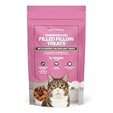 by Amazon - Chucherías para gatos - Bocados crujientes y cremosos, mezcla de pescado con langostinos, salmón y trucha, 70 g