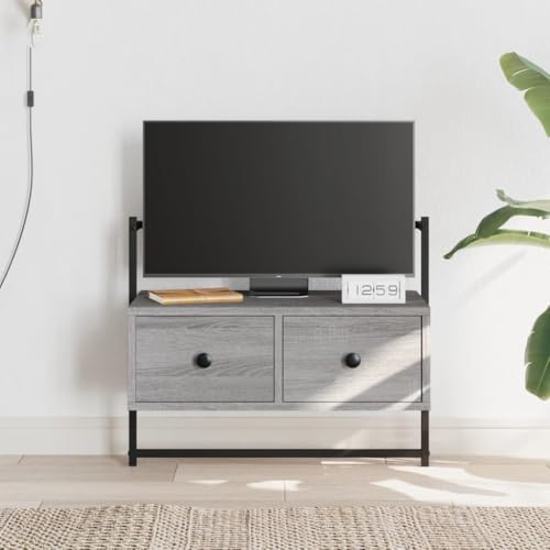 HaoChrymec Meuble TV Mural en Bois Composite, Rangement Pratique et Décoratif, Meuble TV Suspendu, Meuble d'Appoint, Armoire de Rangement, adapté au Salon et...