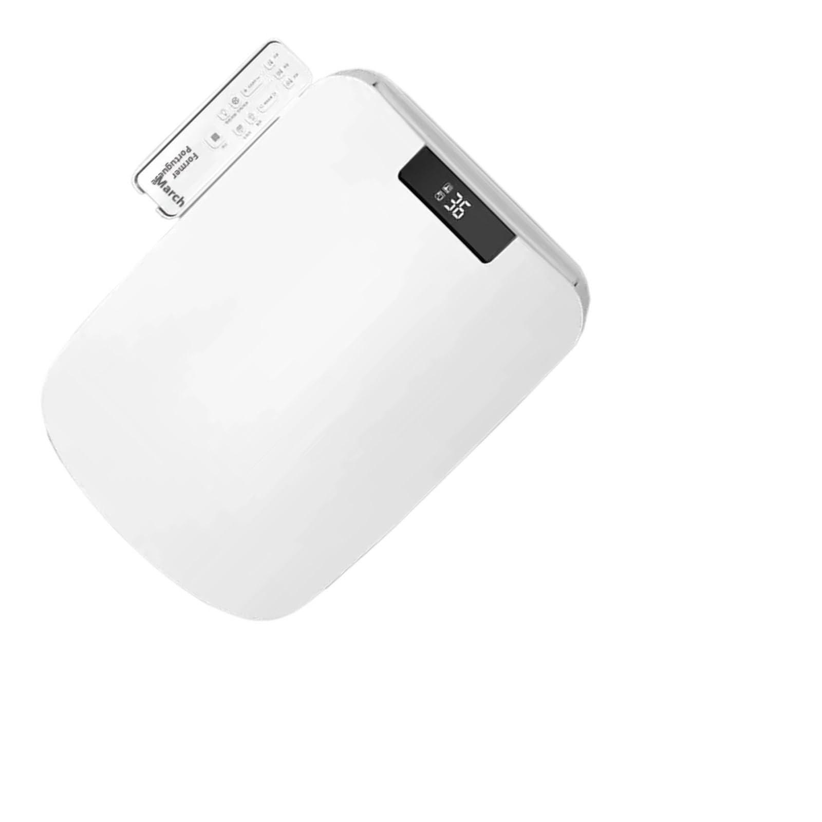 Bidet WC-Sitz, elektronische Heizung, verstellbar, leicht und tragbar, benutzerfreundliches Design, leicht zu reinigen, kompakt für moderne Badezimmer