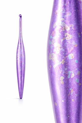 Image of Furls Crochet Hook, Limited Edition Afterparty Streamline Metal, Ergonomic Handle Crochet Hooks 7 inch (Matte, J - 6.00MM)