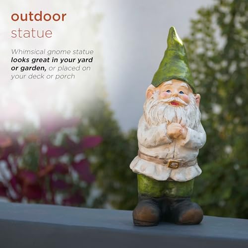 Alpinecorporation12talloutdoorgardengnomefoldinghandsyardstatuedecoration  Urban Country Home Decor Alpine corporation 12 tall outdoor garden gnome folding hands yard statue decoration  urban country home decor