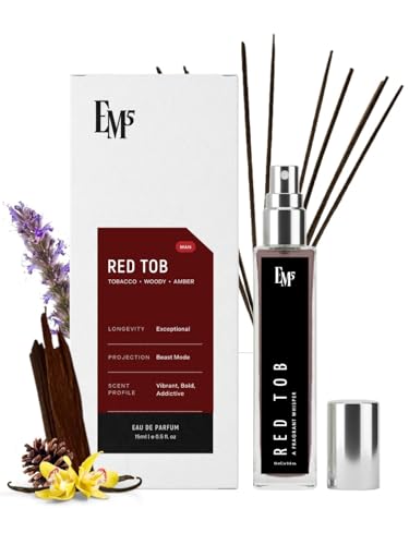 Image of EM5 Red Tob Unisex Perfume | Eau De Parfum Spray for Men & Women | Spicy Tobacco Woody Fragrance | Gift for Him /Her | 15 ml