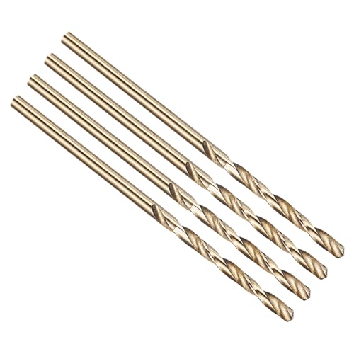 Image of PATIKIL 2mm Drill Bit M42 8% Cobalt HSS 135° Gold Finish 4Pcs