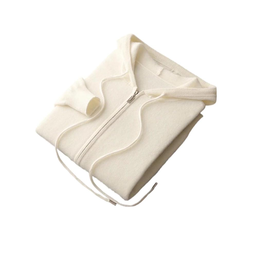 Cárdigan de lana merino para hombre con capucha y bolsillos