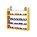 Shoe Racks NAN drewniana szafka na buty dziecięce kreskówka kolorowa wielowarstwowa półka do przechowywania ekonomiczna dom wielofunkcyjna oszczędność miejsca (kolor: Żółty)