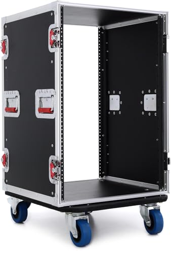 Gator Cases G-Tour 16U ATA Road Rack with Heavy-Duty Casters and Tour Grade Hardware; 17' Rackable...