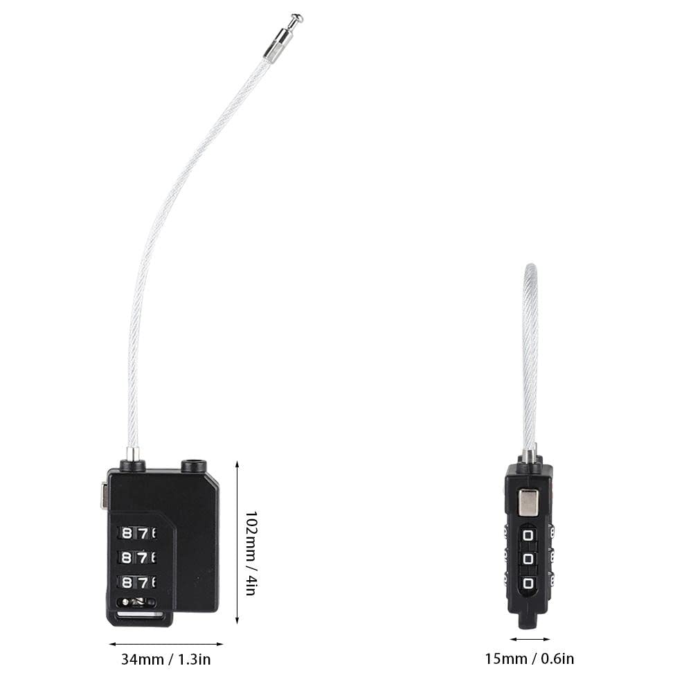 Lucchetti a combinazione， Lucchetti per valigie Lucchetto con codice, lucchetto con combinazione a 3 cifre, lucchetto for armadietti, lucchetto for cassetti, lucchetto elettronico, lucchetto con filo