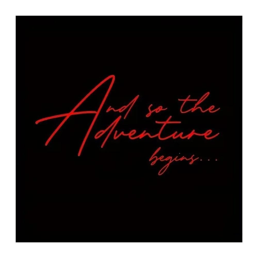 Adventure Trip Vinyl Stickers for Large Cars Campervans Travel Trailers and Motorhomes(Red)