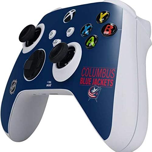 Skinit Decal Gaming Skin Compatible with Xbox Series S Controller - Officially Licensed NHL Columbus Blue Jackets Lineup Design