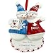 A Pregnant Couple Personalized Christmas Ornament - Calliope Designs - Soon to Be A Family of 3-2018 - 5" Tall - Free Customization