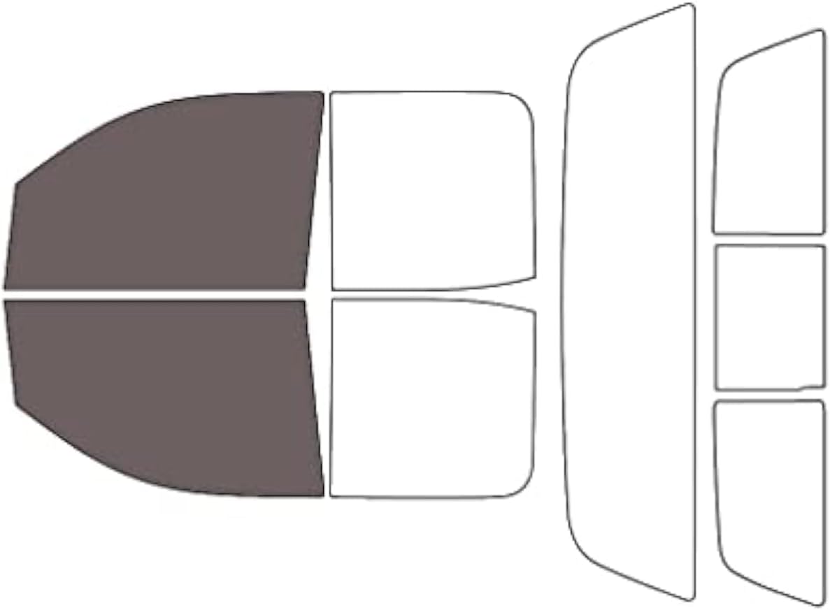 Rvinyl Window Tint Kit Compatible with GMC Sierra 2014-2018 2 Door Extended Cab - Black 20% - Single Ply No Bubble Film - Do it Yourself Vehicle Front Precut Kit