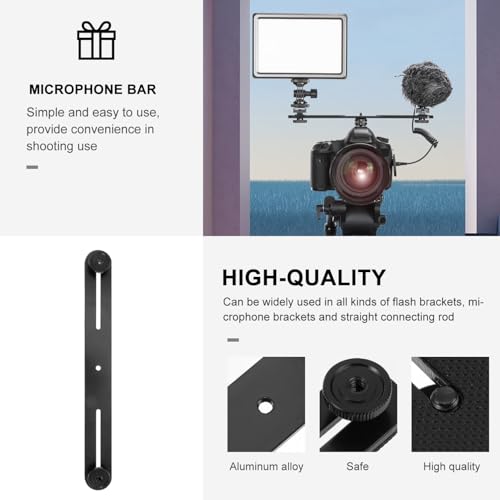 Soporte para flash doble que soluciona la falta de espacio para micrófonos 6