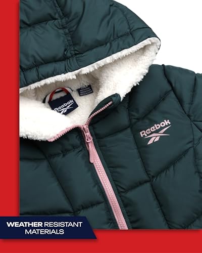 Reebok Girls Winter Coat - Heavyweight Quilted Sherpa Lined Parka Puffer Jacket - Warm Winter Jackets for Girls4