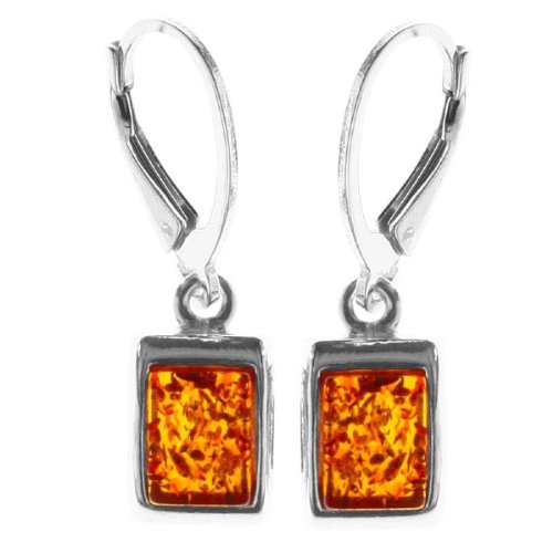 Preisvergleich Produktbild InCollections Damen-Ohrhänger 925 / 000 Sterlingsilber mit Bernstein 0140260021980