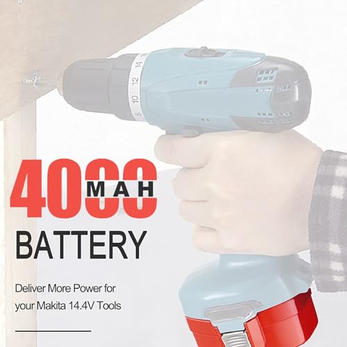 2x 4000mah 14,4v remplacement batterie pour makita ni mh pa14 1420 1422 1433 1434 1435 1435f 193060 0 192600 1 193062 6 193101 2