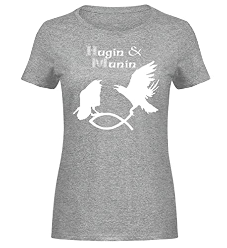 T-shirt femme Hugin & Munin idéal pour un look casual style viking urbain