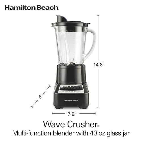 Hamilton Beach Wave Crusher Blender for Smoothies With 40 Oz Glass Jar - image 8
