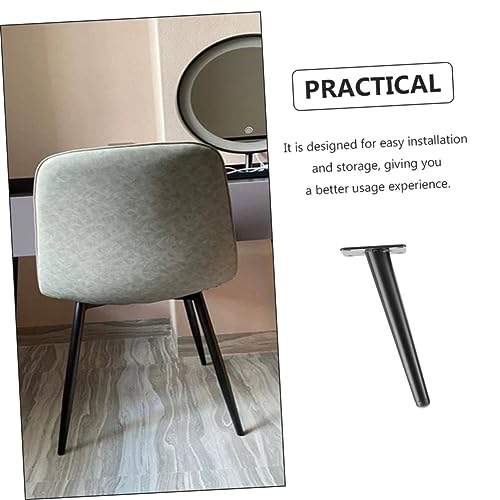 Pies de sofá y patas de mesa metálicas negras de hardware para sustitución DIY 4