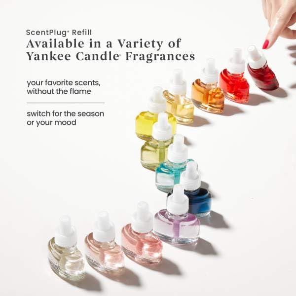 Image of Yankee Candle ScentPlug Refill for Plug in Air Fresheners, Scented Oil Refills, Long Lasting Home Fragrance, Midsummer's Night (Pack of 4)