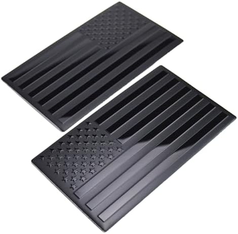 Embossed 3D Metal American Flag Emblem Decal USA US Badge for Car Truck Pickup Exterior Door Panel Fender Bumper Guard Trunk Tailgate Window Motorcycle Support US Military