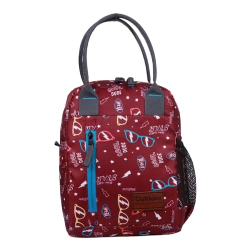 Image of Outrider Polyester Jumbo Lunch Bag,Lunch Bag for Office Men, Women and Kids, Quality Tiffin Bag for School, Picnic, Work, Carry Bag for Lunch Box, 12 litres,