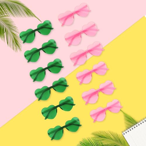 Image of Heart Sunglasses 12 /18 /24 Pcs Heart Shaped Glasses for Women Cute Funny Party Glasses Party Favors Accessories