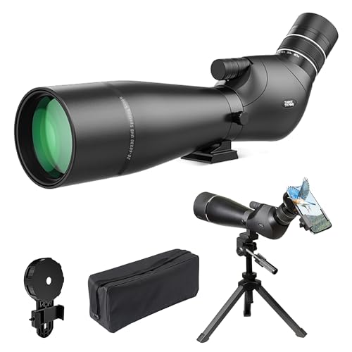 Three Triping Dual Focusing ED Spotting Scope, 20-60x80