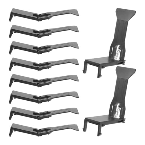 Amosfun �L���b�V���h�����[�����p�N���b�v 10�Z�b�g �v���X�`�b�N���}�l�[�g���C�Œ�N���b�v �����Ǘ��p���W�p�N�����v �I�t�B�X���K��