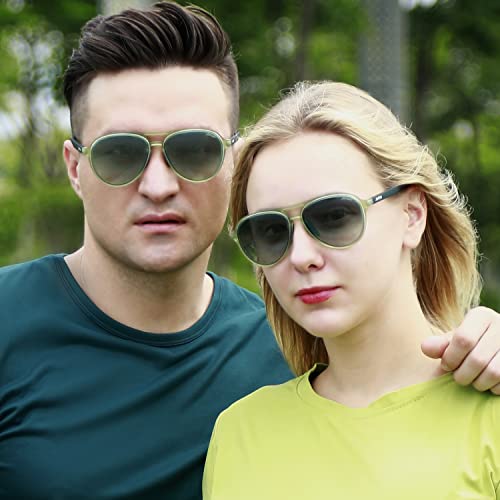 Image of Jefoo Polarized Aviator Sunglasses for Women Men Retro Trendy Sports Sunglasses for Outdoor UV400 Protection