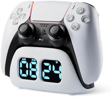 （08:30時点） PS5用 コントローラー 充電 スタンド【2025新登場-PS5用】AriKroii プレステ5こんとコントローラー充電器 充電収納スタンド 時計機能搭載 急速充電 過充電保護 カスタムLED指示ランプ付き PlayStation5用 周辺機器