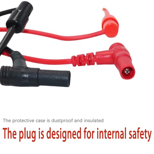 Image of Multimeter Test Leads Set, Red and Black, Silicone Insulated, Banana Plug to Alligator Clips