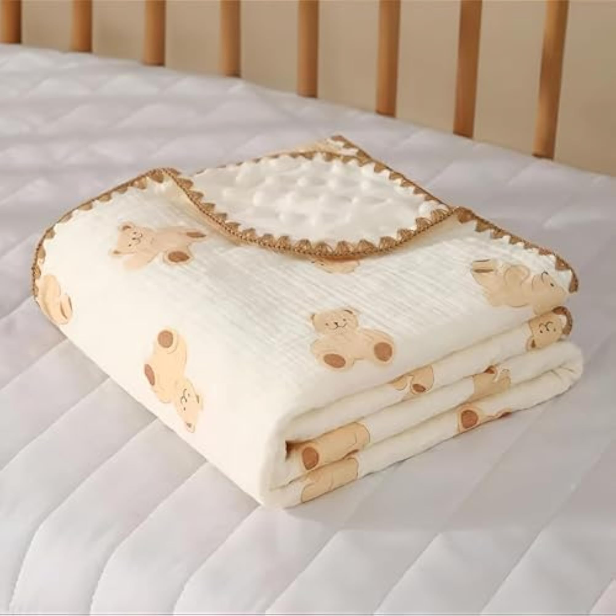 Tinitot Muslin Bubble Blanket for Baby, 6 Layer Cotton