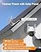 Anlapus Solar Security Camera Wireless Outdoor, 2.5K Pan/Tilt 6-Cam Kit with Solar Panel, Wireless Home Security Camera System with PIR/AI Detect, Color Night Vision, No Monthly Fee, 64GB Memory Card