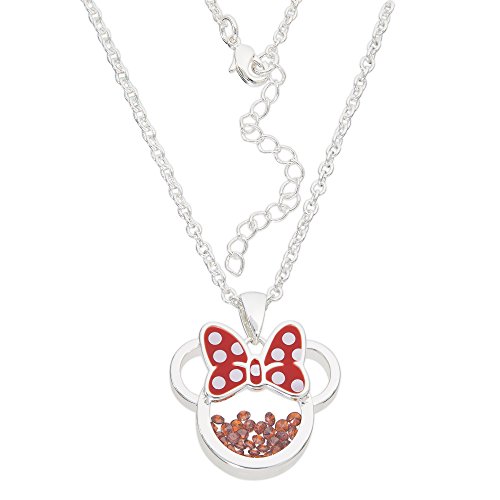 image for Disney Birthstone Women Jewelry Minnie Mouse Silver Plated January Gar