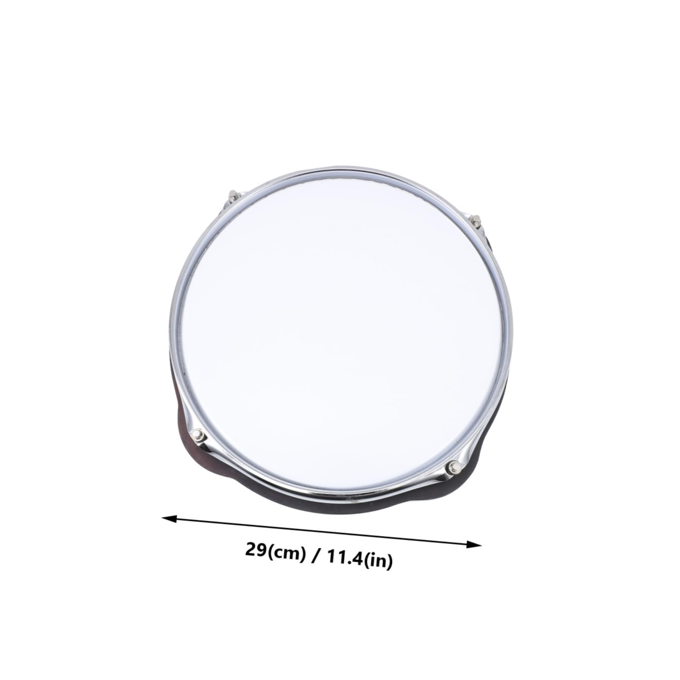 TOYANDONA Pad Riduzione del Volume Allenatore 10 Pollici in Pvc Batteria Bianco e Flessibile per Pratica di Percussioni e Strumenti Musicali