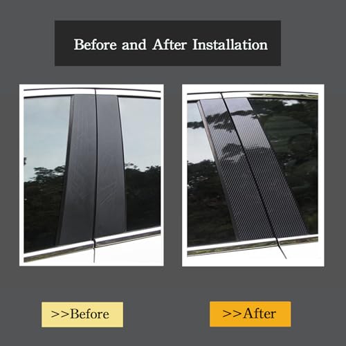 Kit de pilar de ventana efecto carbono para Acura RDX 2019-2024 2
