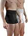 FarmaMed Ecodrytech Boxer Uomo, Traspirante, Lavoro, Sport, Tempo Libero, Fitness, Seamless, Antibatterico, Antiodore, 100% Made in Italy, Pacco da 2, Colore Nero + Silver, M/L