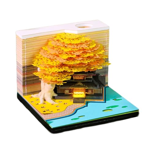 Planificateur hebdomadaire en papier d'art aux fleurs tridimensionnelles