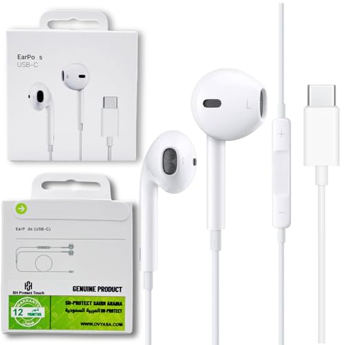 Orgnal iPhone Wired USB-C Hatphone [MFi Certified] Without Bluetooth for iPhone 15 Built-in Mic & Volume Control Compatible with iPhone 15/15 Pro, Galaxy S24/S23/S22/S21, Pixel 7 6 5 Other