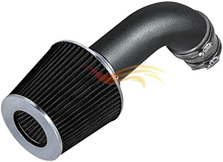 Serie RW Tubo negro mate gris admisión de RAM corta compatible con 89-94 ChevroletGeo Tracker 16L L4